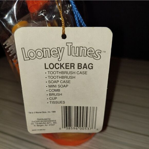 Warner Bros Looney Tunes Locker Bag Vintage 1989 Bugs Bunny 50th Year - Picture 2 of 8